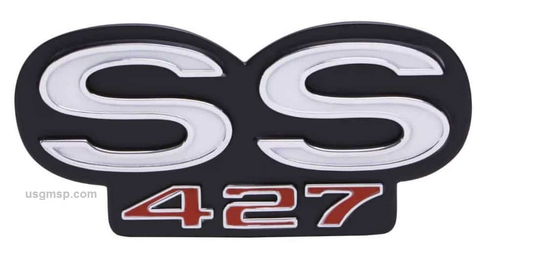 69 Camaro Super Sports 427 Rear Panel Badge